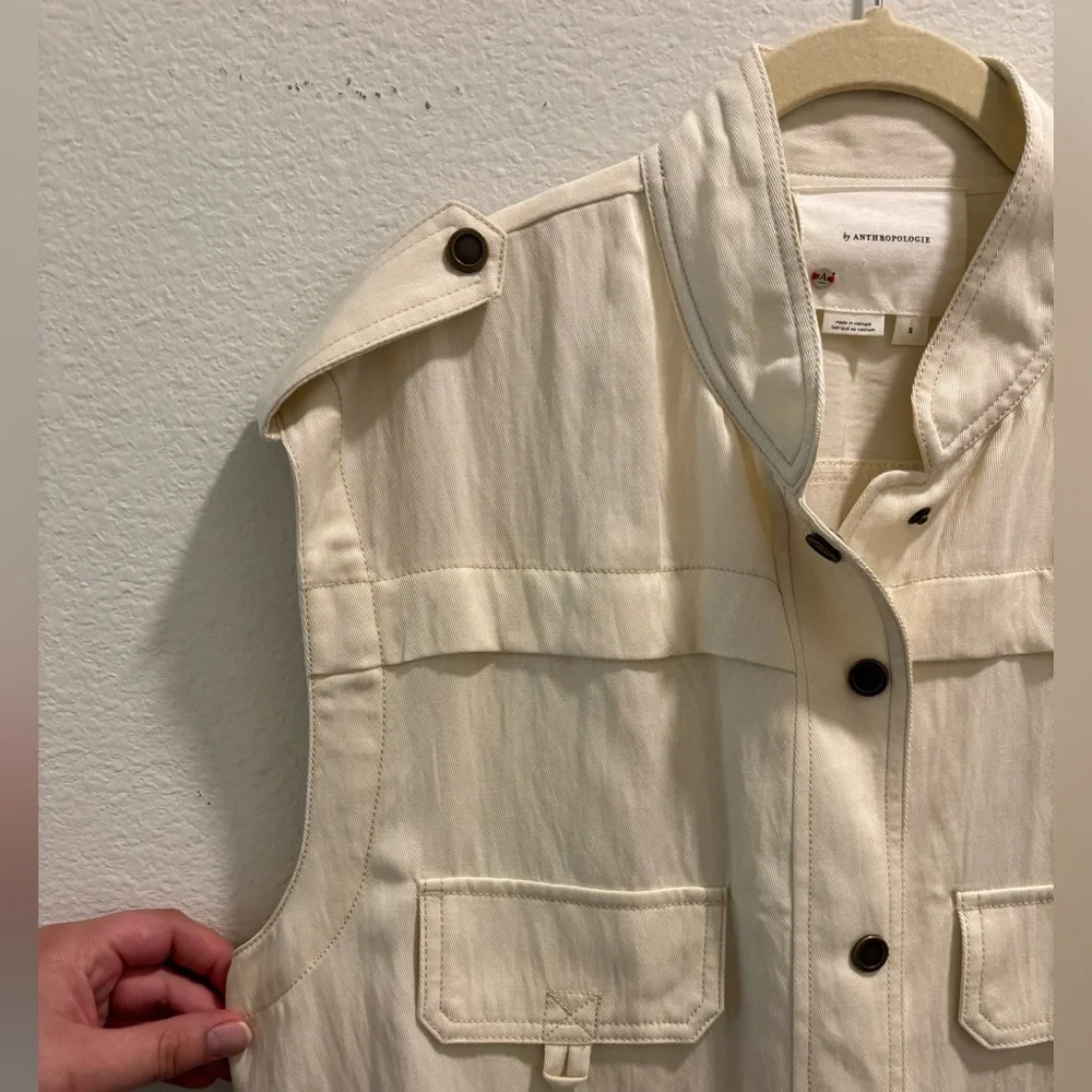 Anthropologie Silky Utility Vest, size S - Picture 4 of 8